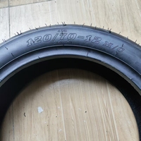 Karet Alam Berkualitas Tinggi 8PR Ply Bersertifikat ISO Harga Terjangkau Ban Motor Baru 120/70-12 Pengganti Casing Grosir
