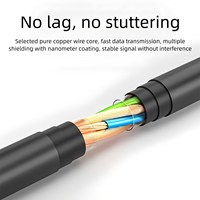 Cable Adaptador OTG USB 2.0 Tipo-C Macho a Hembra con Conductor de Cobre Puro y Revestimiento de PVC para Teléfono Móvil y Computadora