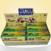 Nouveau Jouet Squishy Populaire en Forme de Bâton de Beurre Croustillant à Remontée Lente, Activé par le Son, Jouet Anti-Stress et de Décompression