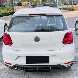 ชุดแต่งรอบคันสำหรับรถยนต์ VW Polo MK5 6R ปี 2009-2014  ดิฟฟิวเซอร์กันชนหลัง สปลิตเตอร์กันชนหลัง สปอยเลอร์ครอบกันชนหลัง อุปกรณ์ตกแต่งรถยนต์ - Product Image 5