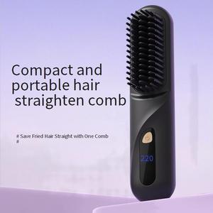 Spazzola per capelli elettrica portatile nuova <span class=keywords><strong>piastra</strong></span> in ceramica veloce Mini stile per viaggi e casa - Product Image 2