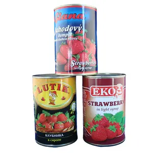 Light Syrup Fresh Fruit Factory Price Canned Strawberry In Can