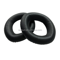 PX360/MM550-X/MM450-X bantalan telinga pengganti-bantalan telinga busa memori Premium dengan isolasi kebisingan, HITAM