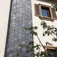 Dalles de pavé hexagonales en ardoise naturelle de bonne qualité, écologiques, durables, pour l'extérieur, garantie 3 ans