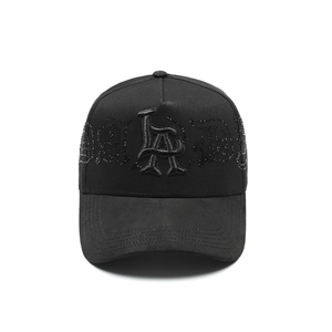 Casquette Snapback Noire Sadboyz <span class=keywords><strong>Cholo</strong></span> Hats de Haute Qualité, Designer, 100% Coton, à Large Bord Courbé, 5 Panneaux, en Popeline Éponge - Product Image 1