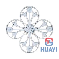 Venta al por mayor de paneles de roseta decorativos de hierro baratos, modelado 3D, marco de acero galvanizado, colores personalizados para puertas de escaleras, esgrima