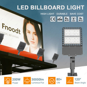 Bbier 100-277vac 200W 30000lm IP65 ngoài trời dẫn lũ Đèn an ninh tường gói lịch thi đấu an ninh công nghiệp đèn pha - Product Image 2