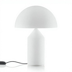 Lámpara de Escritorio de Metal Blanca para Vestíbulo de Hotel, Habitación de Huéspedes, Sala de Estar, Dormitorio, Oficina, Decoración de Iluminación para el Hogar - Product Image 1