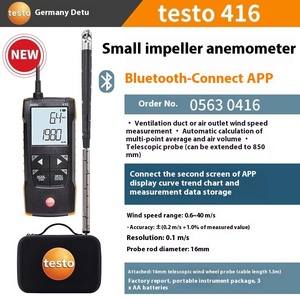 เครื่องวัดความเร็วลมแบบดิจิตอลความแม่นยำสูง Testo 425 สำหรับการวัดความเร็วลม คล้ายกับเครื่องวัดความเร็วลมแบบใบพัด Testo 416/417 - Product Image 5