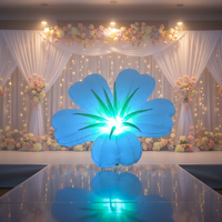 Décoration de mariage, fleur gonflable LED / chaîne de fleurs gonflables avec lumière LED / chaîne de fleurs de lys gonflables pour la décoration de scène