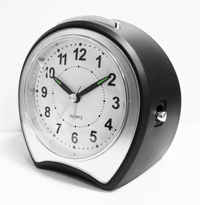 Réveil cloche noir de 5 pouces de style rétro avec veilleuse et mouvement silencieux - Product Image 2