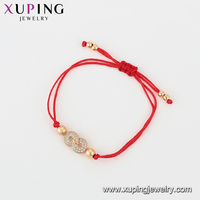 Bracelet réglable en fil rouge chinois porte-bonheur Xuping Fashion 77079 pour femme et bébé
