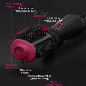 Peigne lissant à air chaud avec séchage et lissage simultanés, utilisation double humide et sèche, débit d'air élevé - Product Image 5