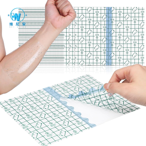 Balutan Film Transparan Medis Perekat Diri Tahan Air Bernapas Penutup Luka PU untuk Fiksasi Kanula IV Lembaran Steril - Product Image 1