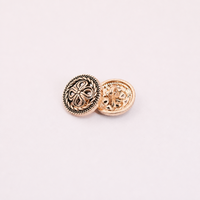 Bouton-pression en métal rétro en alliage de zinc résistant à l'usure, motif trèfle à quatre feuilles, cousu à la main, pour accessoires vestimentaires