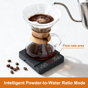 टाइमर धातु रसोई अनुपात के साथ कॉफी स्केल रिचार्जेबल मशीन सिलिकॉन व्हाइटबर्ड सफेद 2 किलोग्राम छोटी लाइन कॉफी स्केल - Product Image 3
