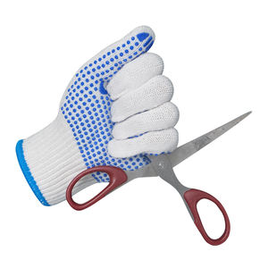 Gants CVC à points en PVC multi-usages, antidérapants, tricotés sans couture, avec poignet élastique, pour l'emballage et la manutention en entrepôt - Product Image 1