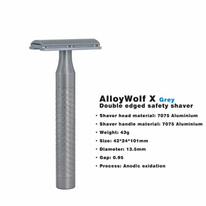 OEM Classic Manual Shaving <strong>Razor</strong> Control Smooth Durable Design Traditional <strong>Razor</strong> Aluminum Wet Shaving <strong>Razor</strong> - Product Image 5