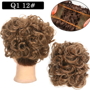 Perruque Courte Bouclée Synthétique Effet <span class=keywords><strong>Gel</strong></span> Élastique pour Mariée, <span class=keywords><strong>avec</strong></span> Pinces et Bandeaux – Idéale pour Mariage – Vente Flash - Product Image 4