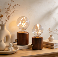 Ensemble de deux lampes de table sans fil noires, lampe de chevet LED, lampe de bureau pour la décoration de la chambre