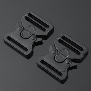 Flat Tactical Metal Side Release Buckles Black Durable For Bags Belts Backpacks Adjustable <b>Webbing</b> Quick Release - Product Image 1