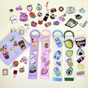 Kids DIY Embroidered Iron-On Mini Embroidery Patches For Hats Keychain Straps & Bags Craft Accessories