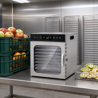 Droogmachine voor fruit - Kleine, multifunctionele machine voor fruit, groenten, snacks, gedroogd vlees, gedehydrateerd fruit en luchtgedroogd fruit