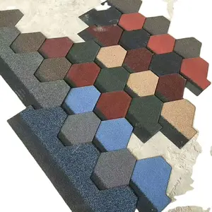 Fiberglass Modified Bitumen Roofing Tile Colorful Asphalt Shingle