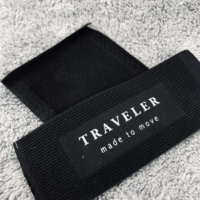 Logo personnalisé de haute qualité étiquette de tissu de vêtement coton biologique vêtements Jacquard haute densité étiquette tissée en satin étiquettes tissées de vêtements