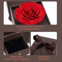 Roses artificielles préservées, décoration, cadeaux romantiques, boîte à fleurs de saint-valentin pour femmes