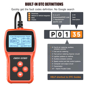 Tiên tiến tự động OBD2 <span class=keywords><strong>scanner</strong></span>, đầy đủ hệ thống xe Ô Tô OBD 2 Công cụ chẩn đoán cho đọc/Thanh toán bù trừ mã, thiết lập lại động cơ ánh sáng, xe <span class=keywords><strong>OBDII</strong></span> - Product Image 3