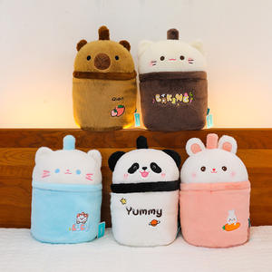 2 в 1, милая плюшевая подушка для молочного чая - Product Image 2