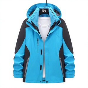 Veste de <span class=keywords><strong>ski</strong></span> 3-en-1 unisexe, solide, à capuche, respirante, imperméable, coupe-vent, avec doublure polaire amovible, pour la <span class=keywords><strong>randonnée</strong></span> et l'escalade en plein air - Product Image 4