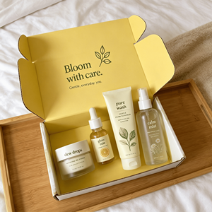 Cleansing Balm DTC Packaging Boxes E <b>Flute</b> Self Die Cut Mailer Box Custom Packaging - Product Image 6