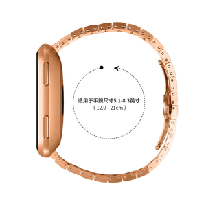<span class=keywords><strong>Precio</strong></span> al por mayor correa de reloj de acero inoxidable hebilla de mariposa para <span class=keywords><strong>Fitbit</strong></span> Versa Smart Watch accesorio pulsera de repuesto - Product Image 4