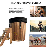 Neues Design 1 oder 2 Personen Red Cedar Ice Bath Ice Pool für Fitness Recovery