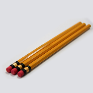 Matite di Alta Qualità Personalizzabili con Logo, Esagonali N.2, in Legno con Mina in Grafite Gialla 2HB e Gomma - Product Image 6