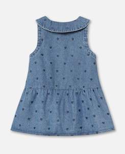 <span class=keywords><strong>Jupe</strong></span> d'été en jean sans manches à imprimé floral pour filles, teinte unie, pour le confort des enfants ODM Supply - Product Image 2