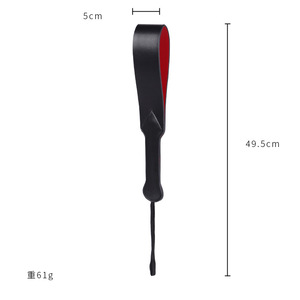 Látigo de Cuero de Doble Capa Negro, Herramienta para Juegos de Rol para Adultos, Unisex - Product Image 3