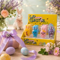 Sucettes durs aromatisées aux fruits en forme de lapin de Pâques, 12g, idéales pour la personnalisation comme cadeaux de fête