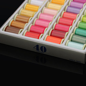 Mini Kit 100% Poliéster Linha Sewing 40 Cores por <span class=keywords><strong>Set</strong></span> Padrão Tingido com Alta Tenacidade - Product Image 5