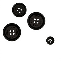 Kancing Bulat 4 Lubang Resin Ramah Lingkungan yang Dapat Disesuaikan dengan Hiasan Berlian Imitasi, Aksesoris Pakaian Gaya Modern, Pilihan Logo