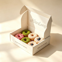 Boîte d'emballage en gros la plus vendue pour donuts, gâteaux, sushis, pâtisseries, brownies