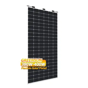Greensun MWT 단결정 태양 전지 패널 400w 390W 385W 380W 태양 에너지 패널 190W 195W 200W 205W 유연한 태양 전지 패널 가격