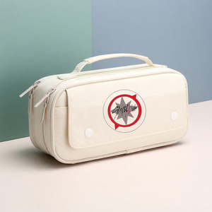 Estuche para Lápices de Gran Capacidad, Multicapa, Portátil, Color Rosa, Bolsa de Papelería para Estudiantes de Primaria - Product Image 5