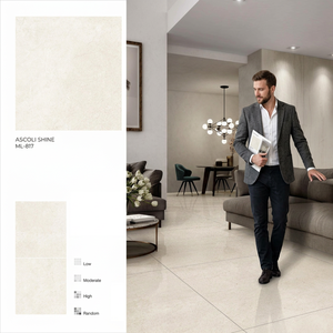 Azulejos de Porcelana Pulida y Esmaltada Ari Stone Bianco 800x800mm, Colección Piedra Blanca para Pisos de Hoteles - Product Image 2