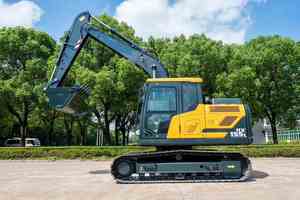 Excavadora de cadenas HX155L de 15 toneladas para trabajos municipales en tuberías y carreteras - Product Image 4