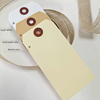 Grande quantité d'étiquette en papier de Manille double face Respectueux de l'environnement Renforcé Anneau Trou 6X12 Emballage de vêtements pour bougie
