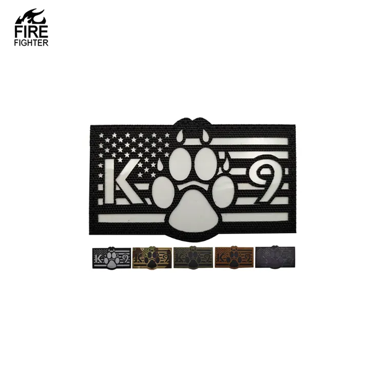 K9 Hunde pfote IR magische Aufkleber Armband Infrarot Nachtsicht Reflektierende Stickerei Patch für Battle Fatigues