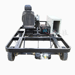 Electric Four Wheel <b>Rc</b> Car Chassis With Dc Motor Metal Frame Remote <b>Control</b> Vehicle Parts For 14 Years Up Unisex - Product Image 2